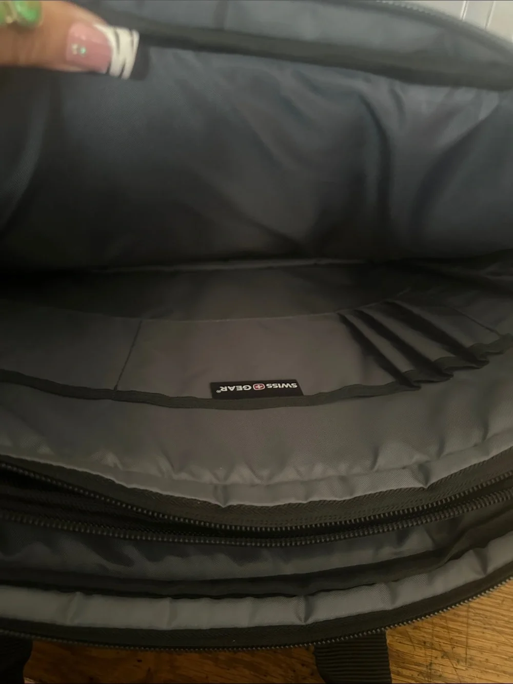 SwissGear Black Padded Laptop Messenger Bag